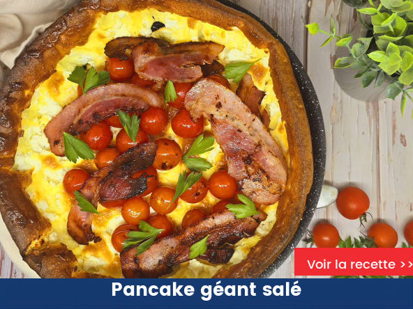 Pancake géant salé